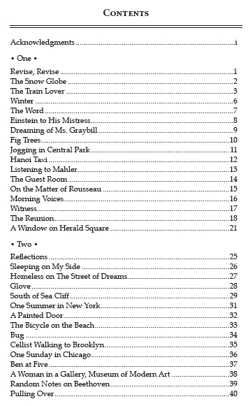 Table of Contents