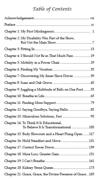 Table of Contents